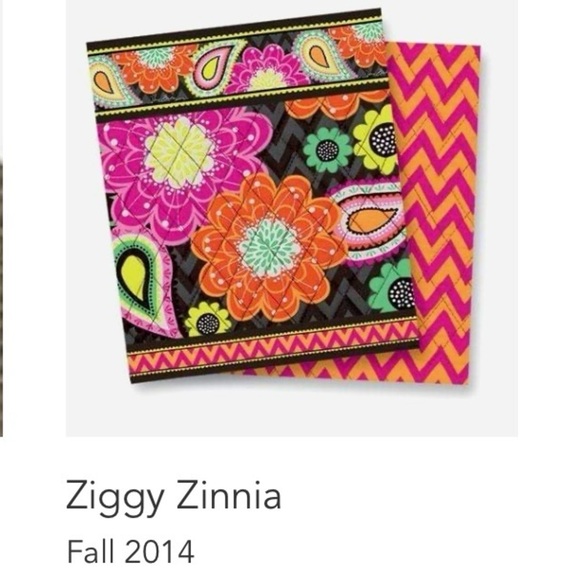 VERA BRADLEY Ziggy Zinnia 2014  Little Hipster Crossbody Pink Orange Floral - Picture 15 of 15